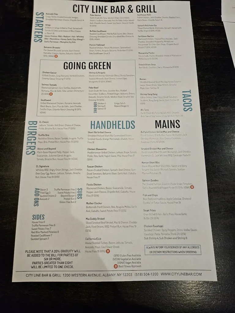Menu_City Line Bar and Grill_Albany, NY_image_old_3