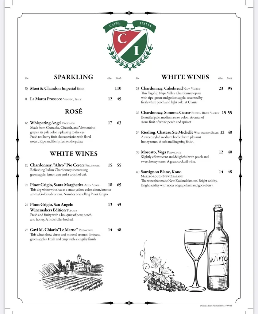 Menu_Caffe Italia Ristorante_Guilderland, NY_image_old_2