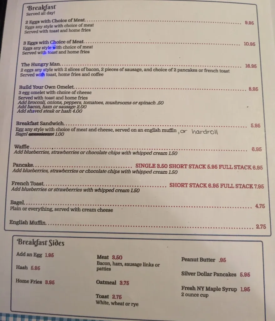 Menu_Town Line Diner_Whitehall, NY_image_old_1
