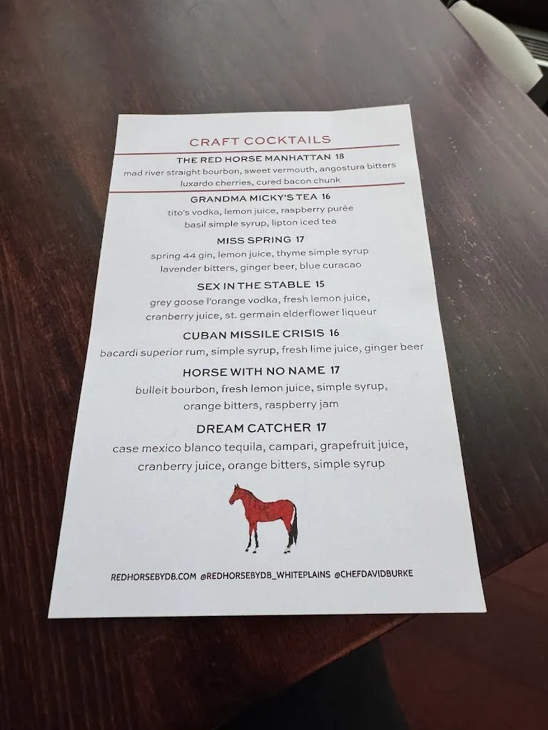 Menu_Red Horse by David Burke – White Plains_White Plains, NY_image_old_3