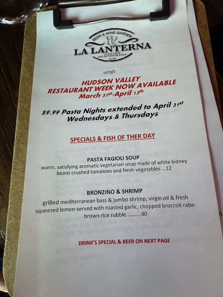 Menu_La Lanterna Restaurant Wine & Beer Garden_Yonkers, NY_image_old_3