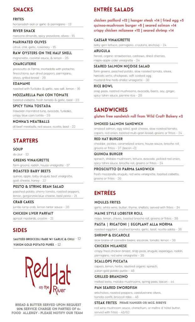 Menu_Red Hat on the River_Irvington, NY_image_old_1