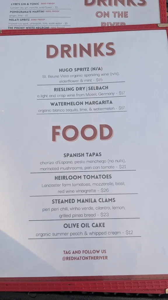 Menu_Red Hat on the River_Irvington, NY_image_old_3