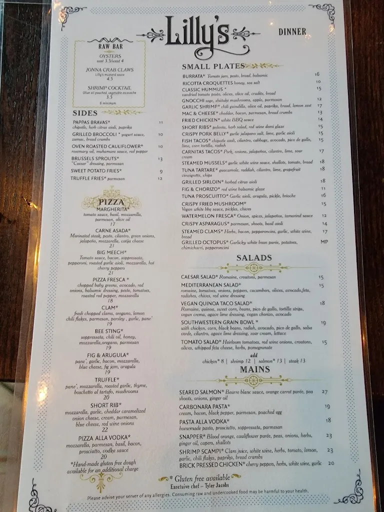 Menu_Lilly's_White Plains, NY_image_old_3