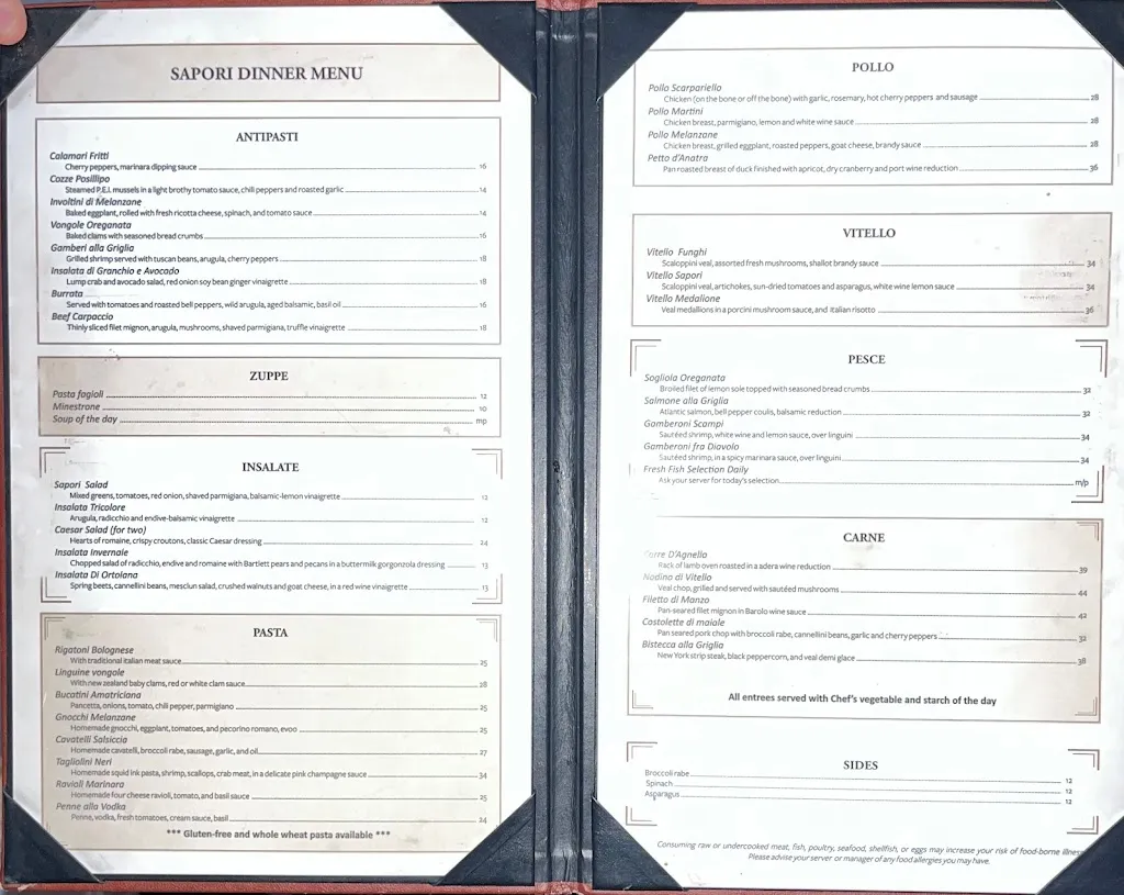 Menu_Sapori_White Plains, NY_image_old_1
