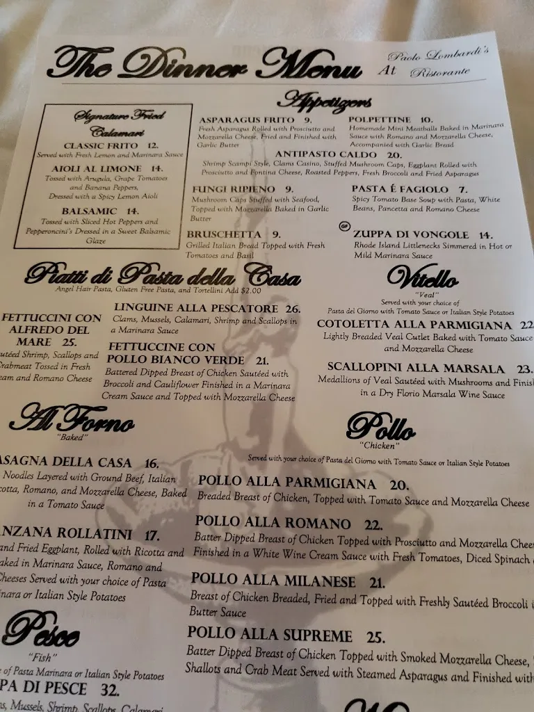 Menu_Paolo Lombardi's Ristorante_Wynantskill, NY_image_old_2