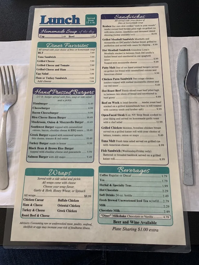 Menu_Youngstown Village Diner_Youngstown, NY_image_old_3