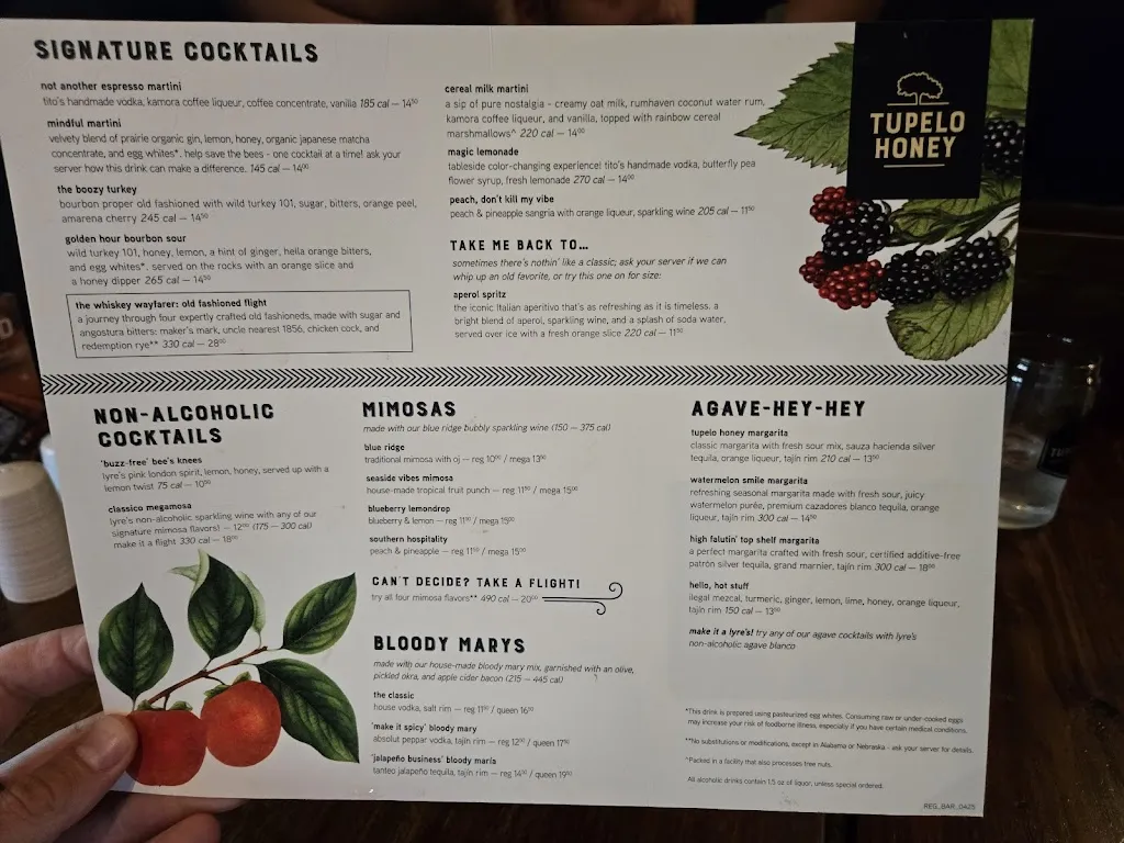 Menu_Tupelo Honey Southern Kitchen & Bar_Asheville, NC_image_old_3