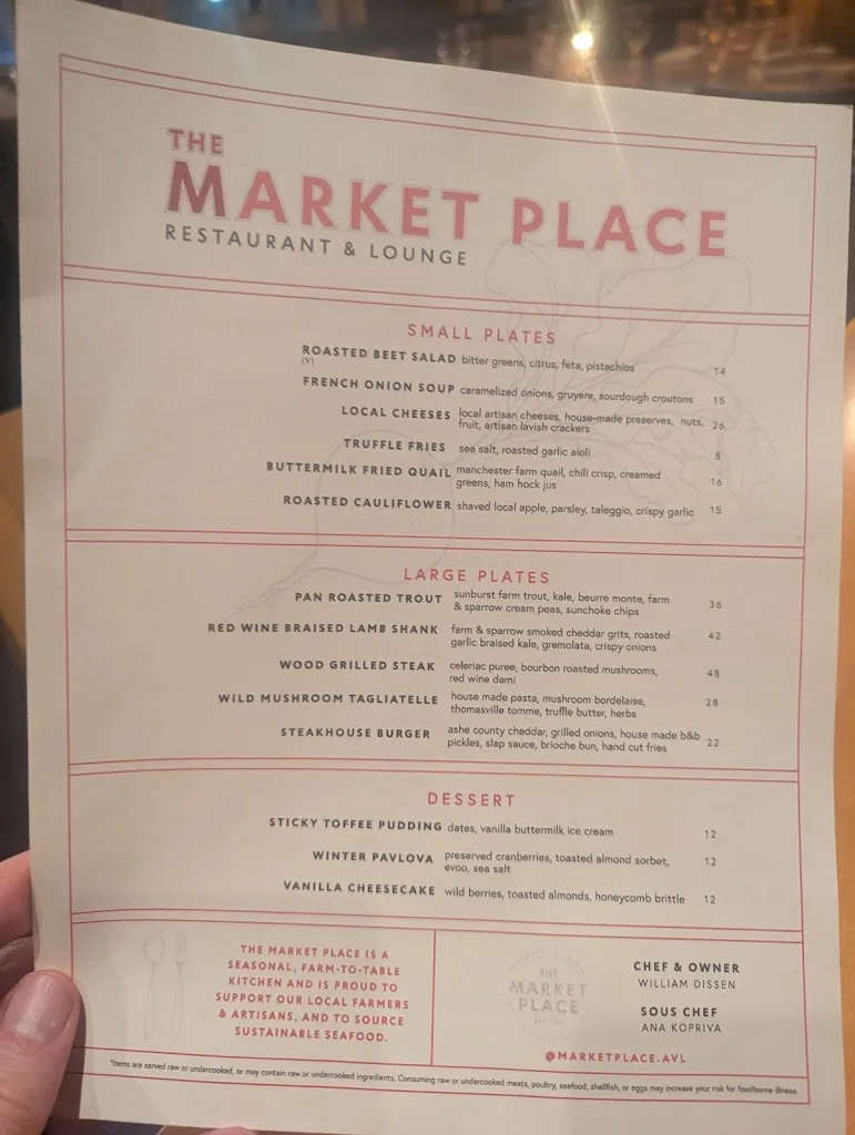 Menu_The Market Place_Asheville, NC_image_old_1