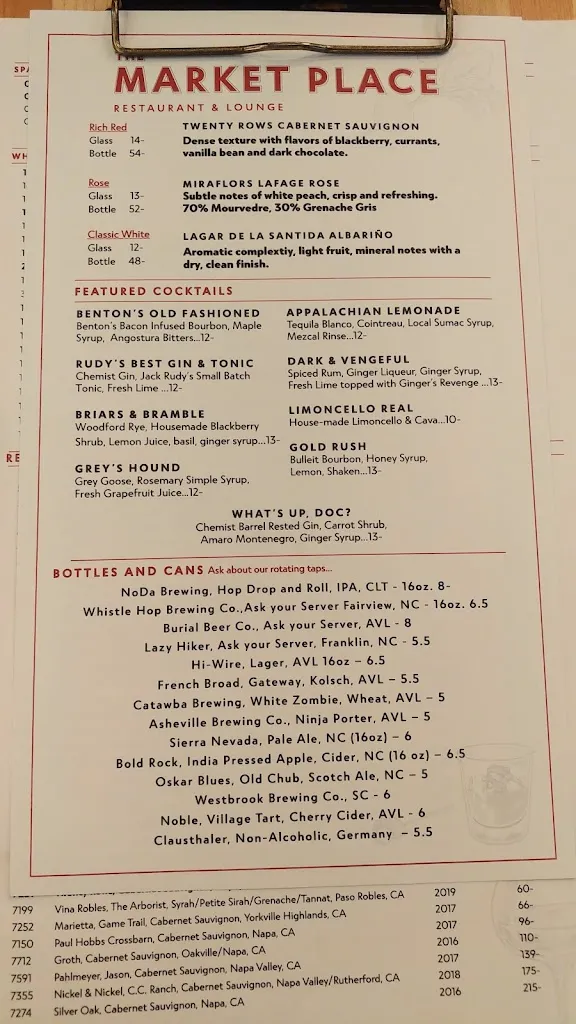Menu_The Market Place_Asheville, NC_image_old_3