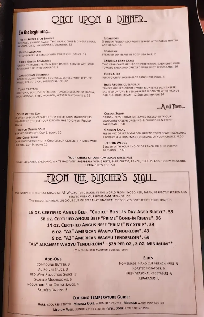 Menu_The Chef & the Frog_Whiteville, NC_image_old_2