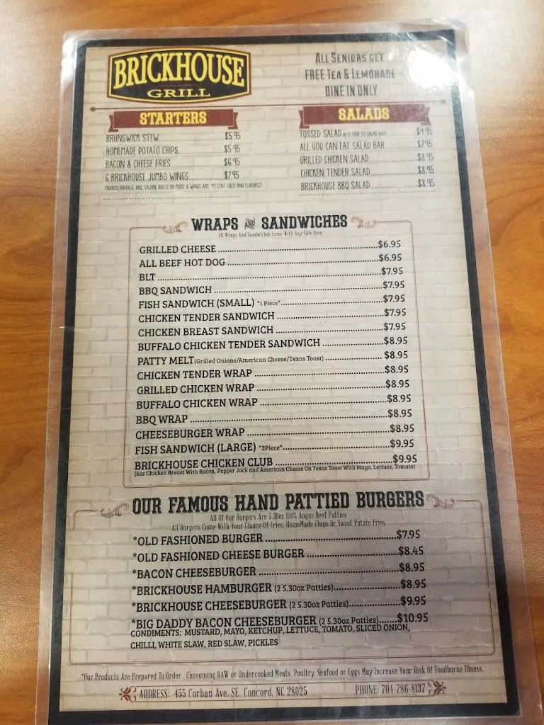 Menu_Brickhouse Grill & Catering_Concord, NC_image_old_2