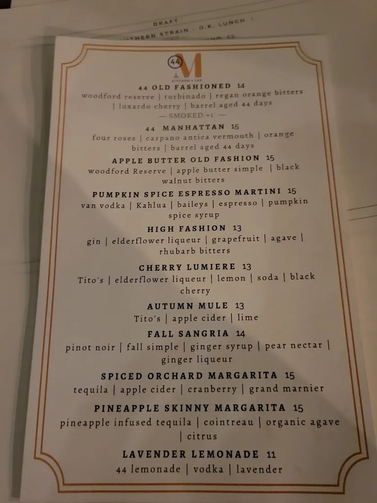 Menu_44 Mills Kitchen & Tap_Concord, NC_image_old_1