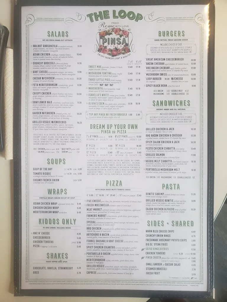 Menu_THE LOOP RESTAURANT_Durham, NC_image_old_3