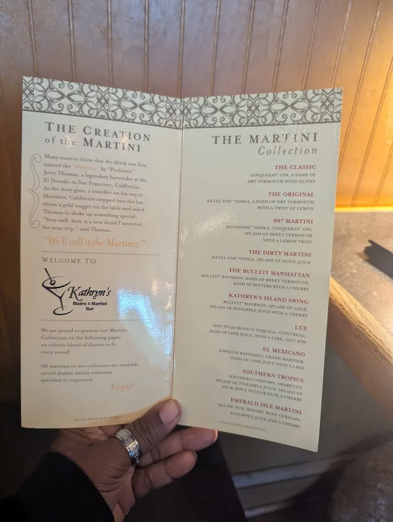 Menu_Kathryn's Bistro & Martini Bar_Emerald Isle, NC_image_old_2
