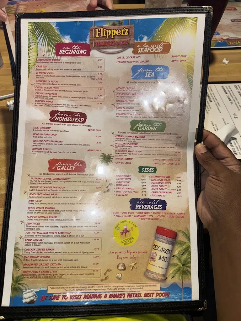Menu_Flipperz Family Bar & Grill_Emerald Isle, NC_image_old_1