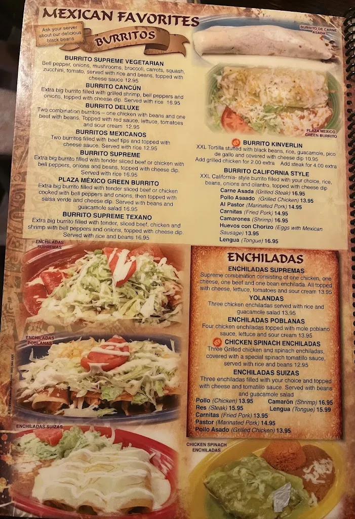 Menu_Plaza Mexico Restaurant Bar & Grill_Emerald Isle, NC_image_old_3