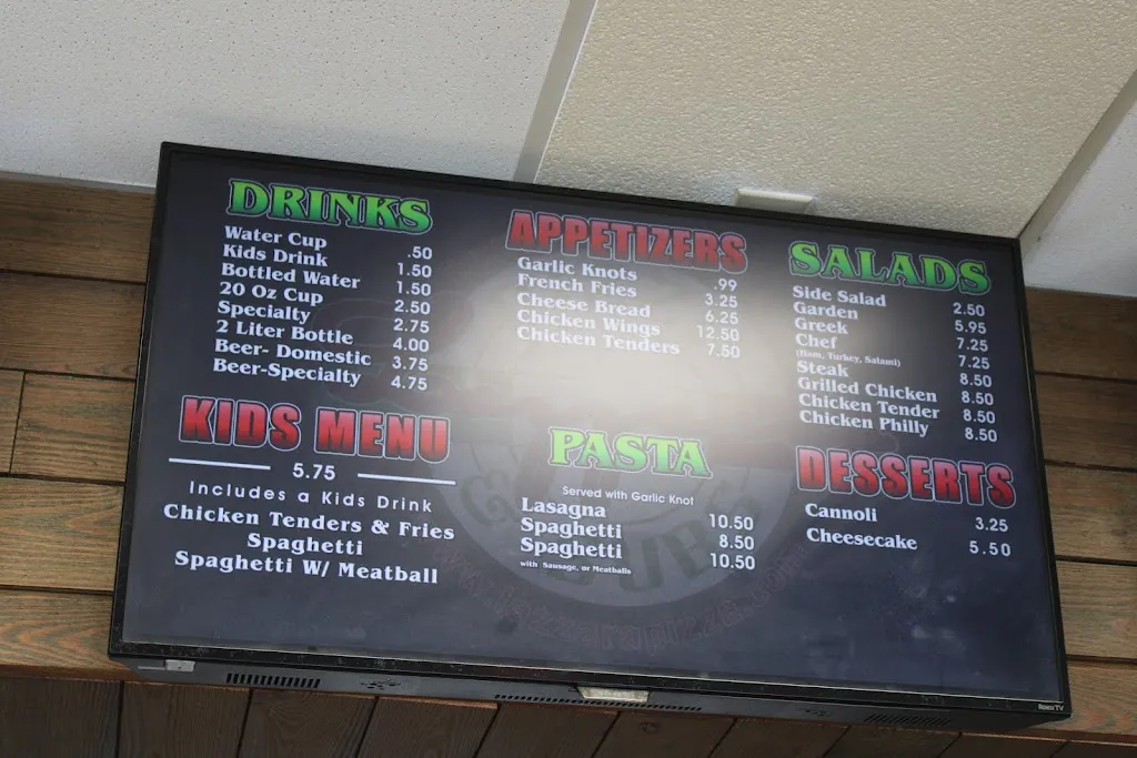 Menu_Lazzara's Pizza & Subs_Emerald Isle, NC_image_old_2