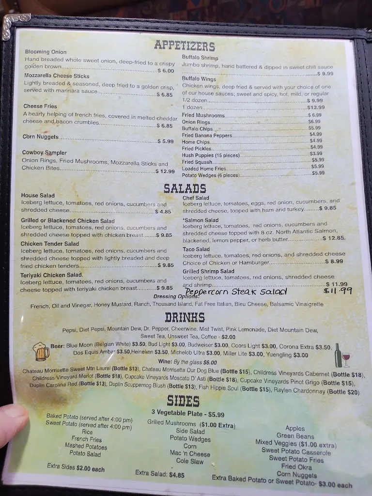 Menu_Cowboy Restaurant_Elkin, NC_image_old_2