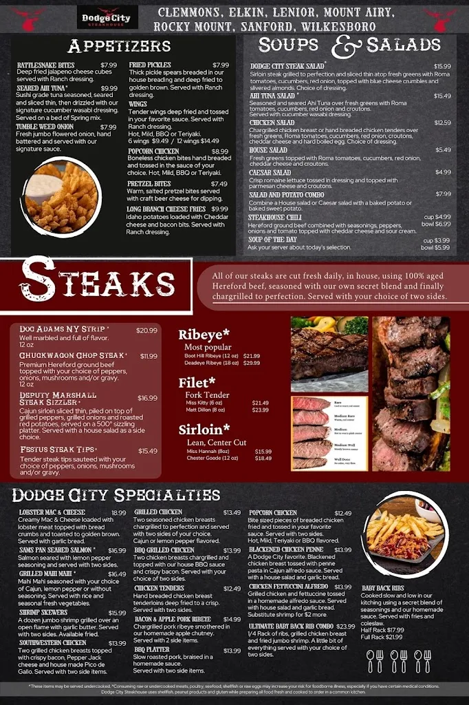 Menu_Dodge City Steakhouse Elkin_Elkin, NC_image_old_1