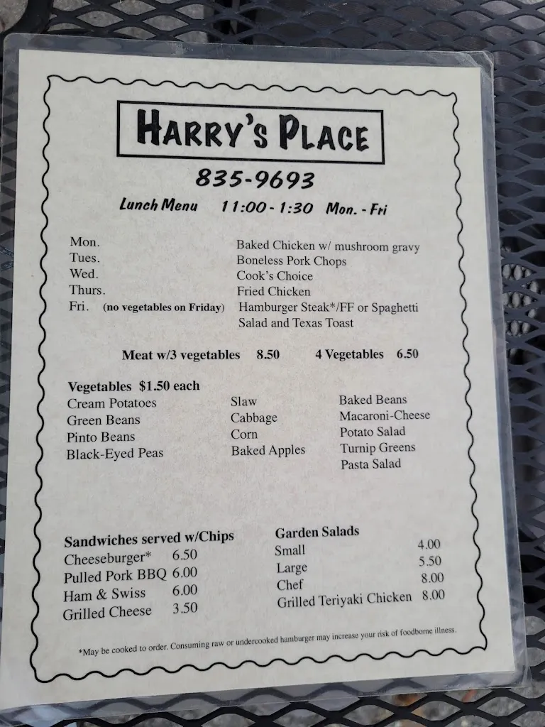 Harry's Place_Elkin, NC_menu_bild_3