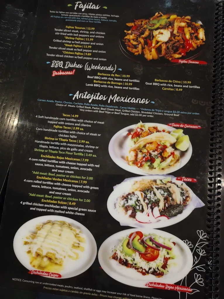 Menu_El Ahorro Mexican Restaurant & Tienda Hispana_Elkin, NC_image_old_2