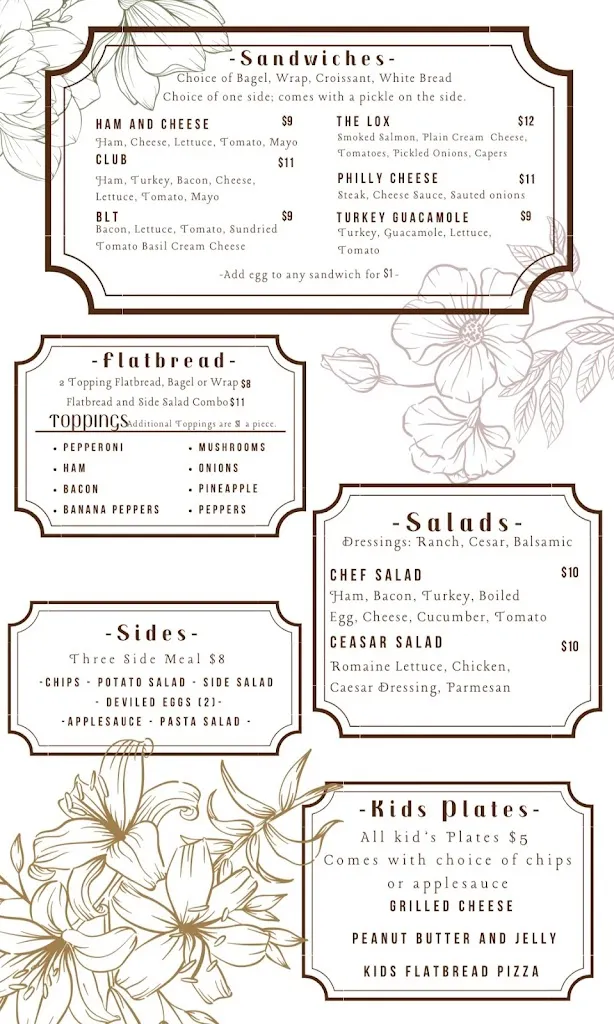 Menu_The Wild Flour Bistro_Elkin, NC_image_old_1