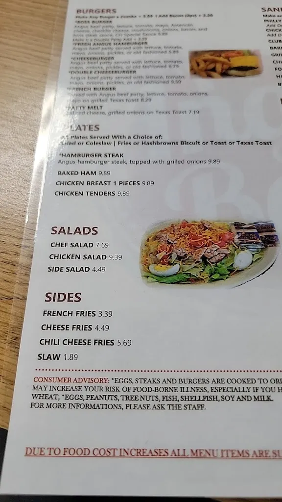 Menu_Coffee House Diner_Elkin, NC_image_old_1