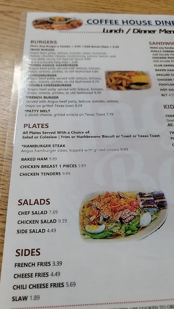 Menu_Coffee House Diner_Elkin, NC_image_old_2