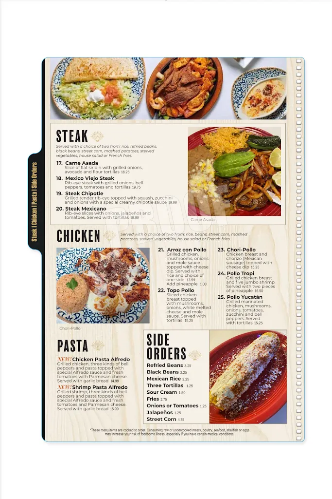 Menu_Mexico Viejo Mexican Grill_Elkin, NC_image_old_3