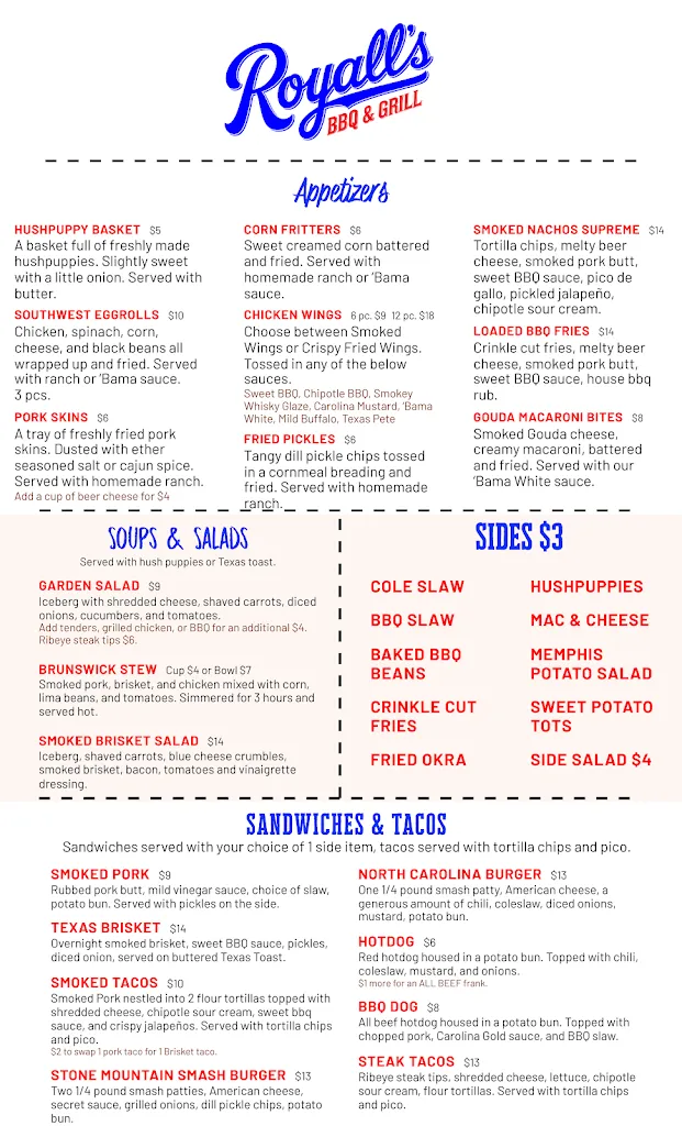 Royalls BBQ & Grill_Elkin, NC_menu_bild_2