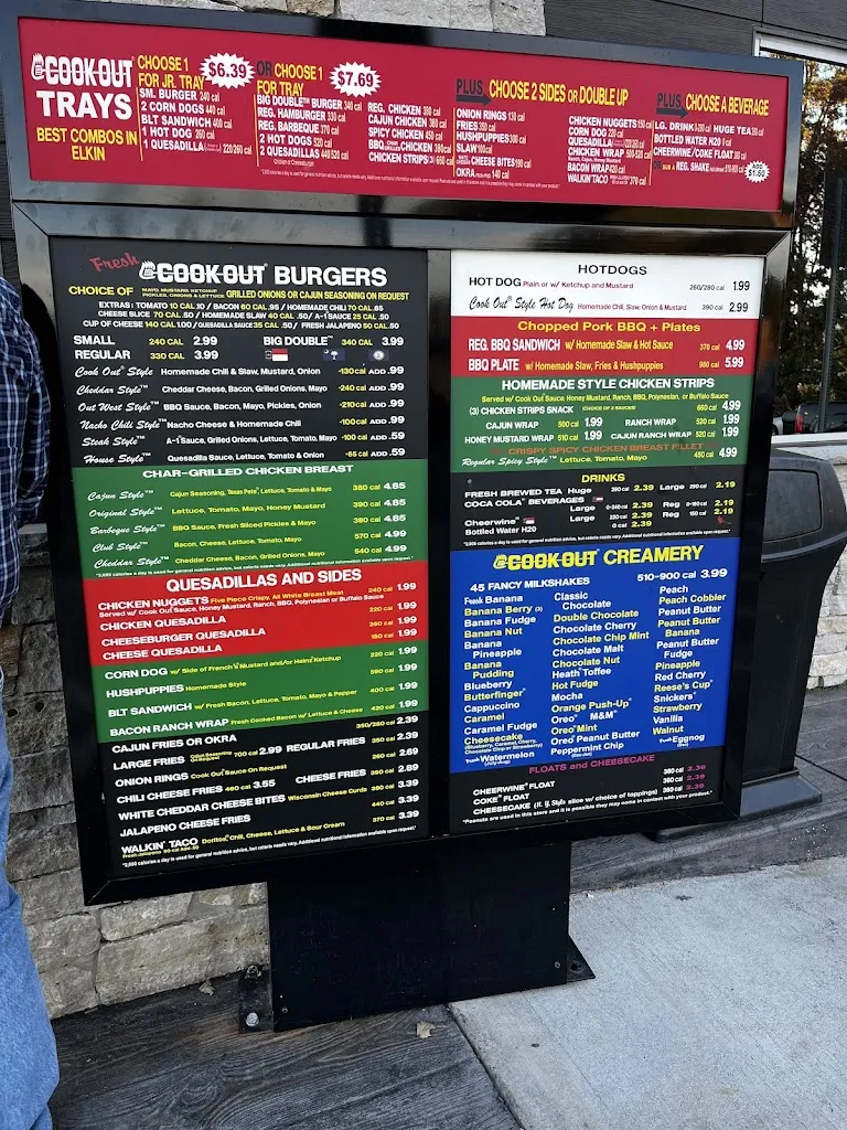 Menu_Cook Out_Elkin, NC_image_old_1