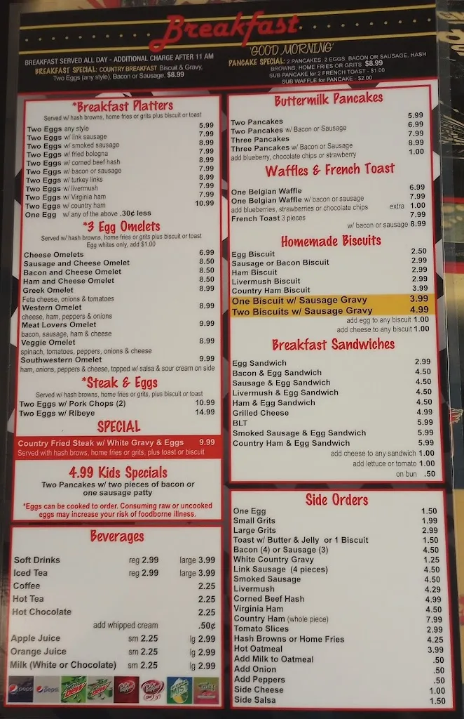 Menu_Louis' Grille_Harrisburg, NC_image_old_1