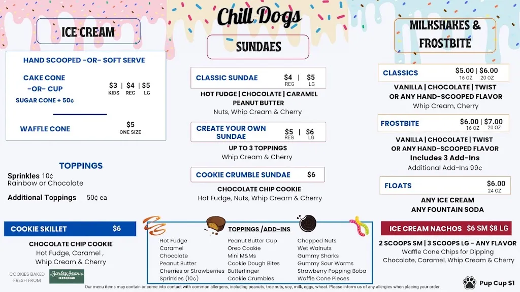 Menu_Chill Dogs_Harrisburg, NC_image_old_1