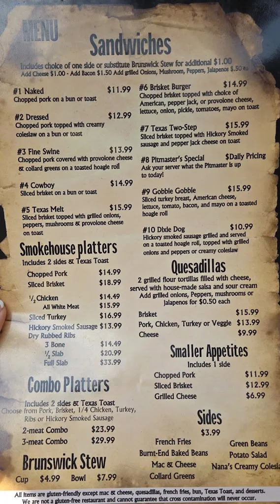 Menu_Haywood Smokehouse_Waynesville, NC_image_old_3