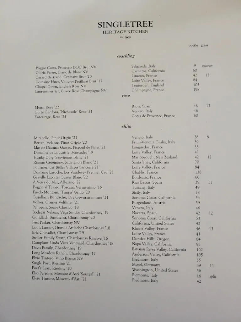 Menu_Singletree Heritage Kitchen_Waynesville, NC_image_old_2