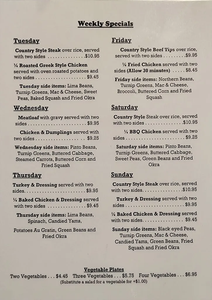 Menu_Mountain View Restaurant_Kings Mountain, NC_image_old_2