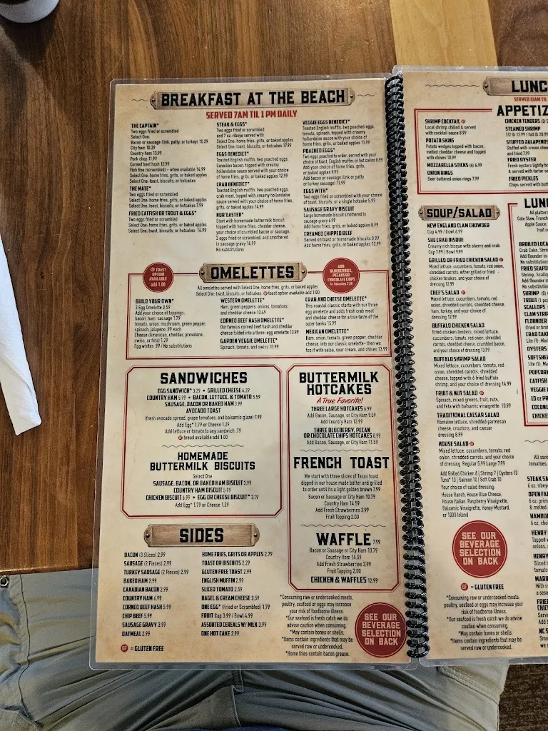 Menu_Henry's Restaurant_Kill Devil Hills, NC_image_old_1