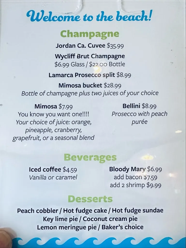 Menu_Henry's Restaurant_Kill Devil Hills, NC_image_old_2