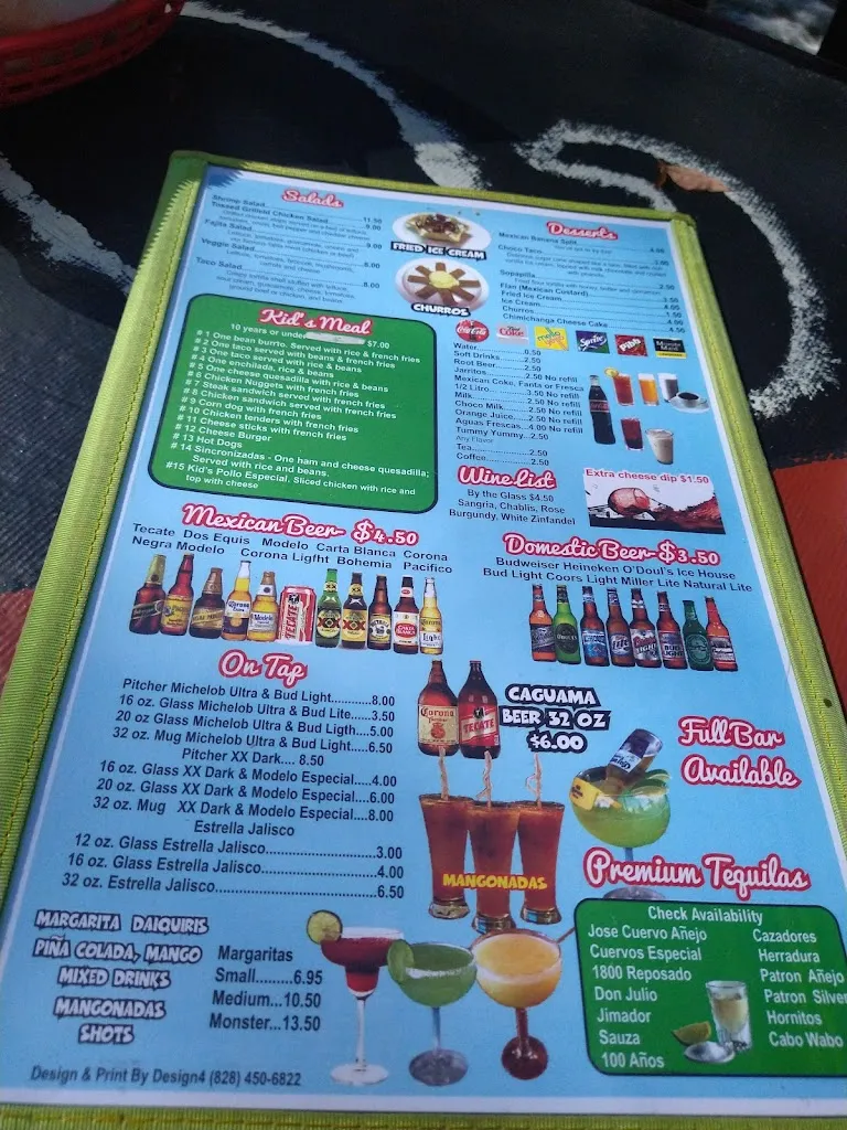 Menu_La Montaña Mexican Restaurant_Chimney Rock, NC_image_old_2