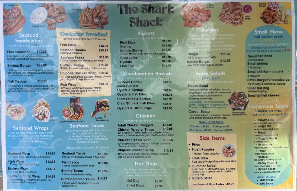 Menu_The Shark Shack_Atlantic Beach, NC_image_old_1