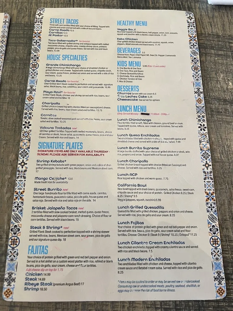 Menu_Agave Azul Modern Mex & Cantina_Sneads Ferry, NC_image_old_1