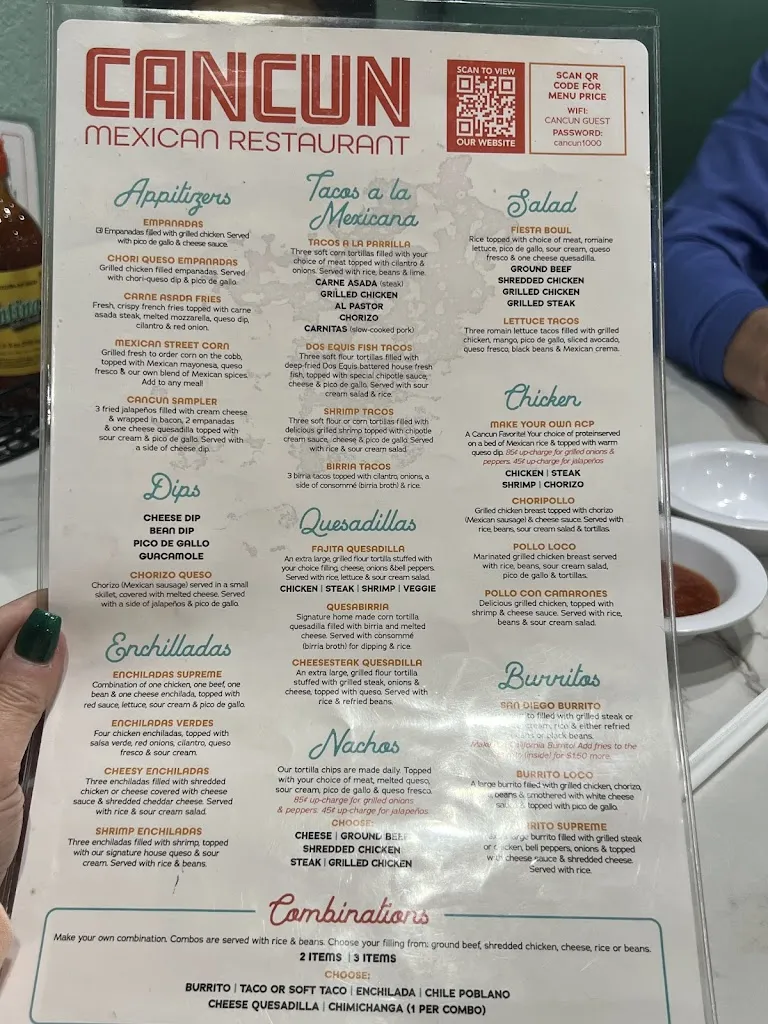 Menu_CANCUN Mexican Restaurant_Sneads Ferry, NC_image_old_1