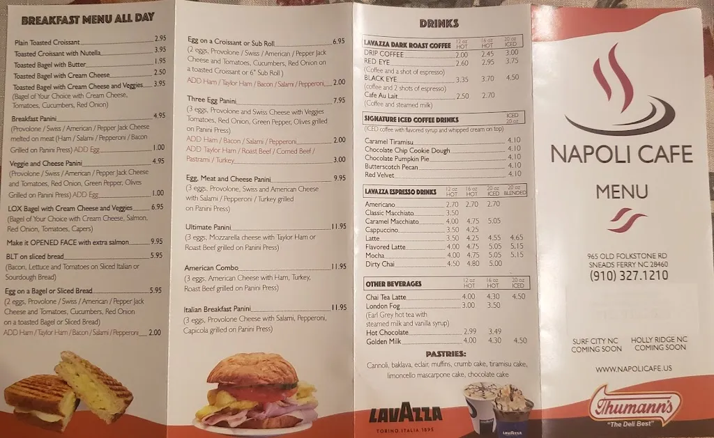 Menu_Napoli Cafe (Sneads Ferry)_Sneads Ferry, NC_image_old_3