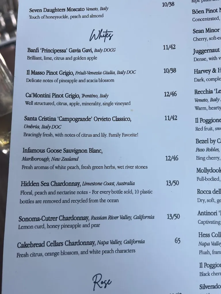 Menu_Spiaggia Ristobar_Sneads Ferry, NC_image_old_2