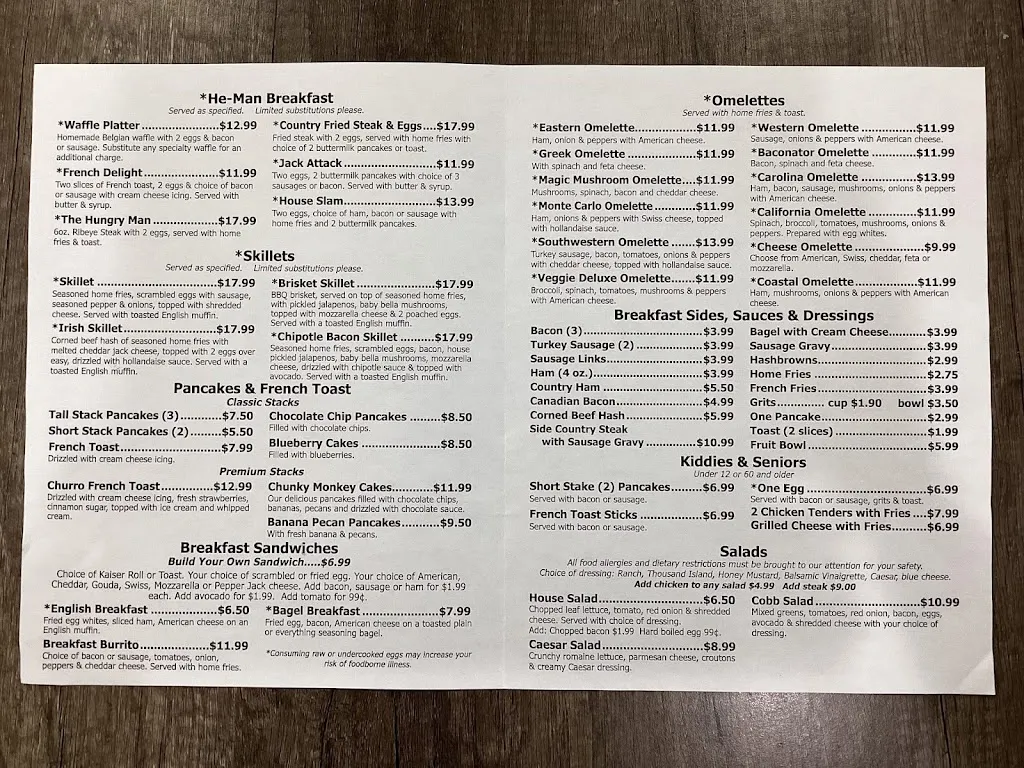 Menu_House of Breakfast_Sneads Ferry, NC_image_old_1
