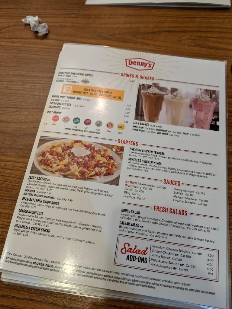 Menu_Denny's_Sneads Ferry, NC_image_old_2