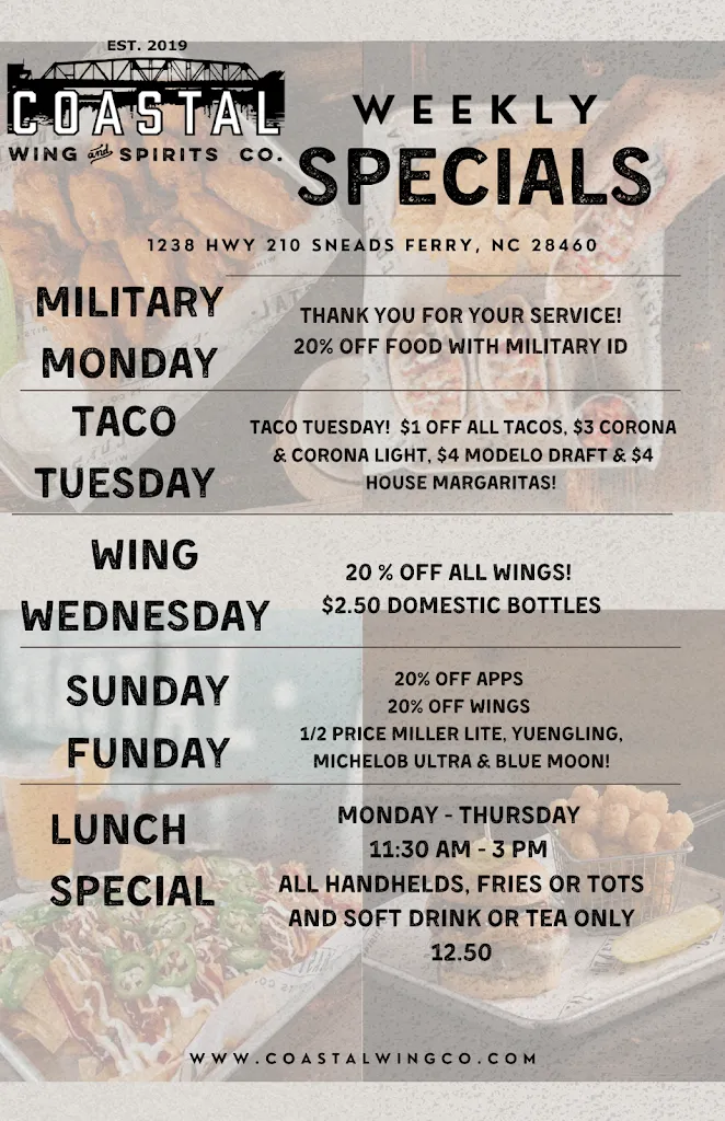 Menu_Coastal Wing and Spirits Co. Sneads Ferry_Sneads Ferry, NC_image_old_1