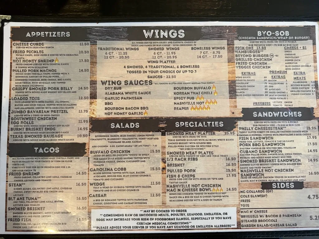 Menu_Coastal Wing and Spirits Co. Sneads Ferry_Sneads Ferry, NC_image_old_3