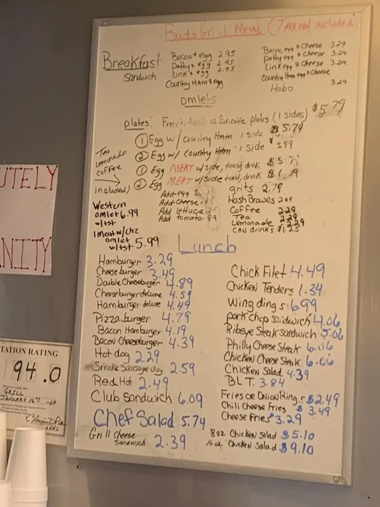 Menu_Bud's Grill_Tarboro, NC_image_old_3